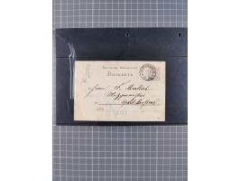 1872/74, gestempelte kleine Partie auf Albumsblättern, dabei Mi. 24, 27b(2) und 28, einige Plattenfehler, etc. 5 Atteste und 