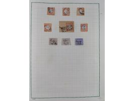 1872/74, gestempelte kleine Partie auf Albumsblättern, dabei Mi. 24, 27b(2) und 28, einige Plattenfehler, etc. 5 Atteste und 