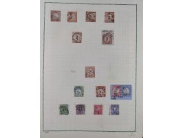 1872/74, gestempelte kleine Partie auf Albumsblättern, dabei Mi. 24, 27b(2) und 28, einige Plattenfehler, etc. 5 Atteste und 