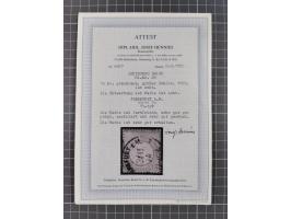 1872/74, gestempelte kleine Partie auf Albumsblättern, dabei Mi. 24, 27b(2) und 28, einige Plattenfehler, etc. 5 Atteste und 