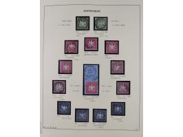 1851/75 (ca.), gestempelte reichhaltige Sammlung, meist mehrfach vorhanden mit auch Farben und verschiedenen Stempeln, dabei 