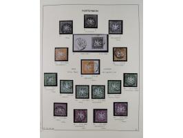 1851/75 (ca.), gestempelte reichhaltige Sammlung, meist mehrfach vorhanden mit auch Farben und verschiedenen Stempeln, dabei 