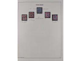 1851/75 (ca.), gestempelte reichhaltige Sammlung, meist mehrfach vorhanden mit auch Farben und verschiedenen Stempeln, dabei 