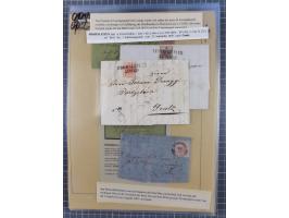 1850/54, 36 Briefe mit der ersten Ausgabe frankiert, dabei viele interessante Stempel und Verwendungen, Farb- und Mehrfachfra