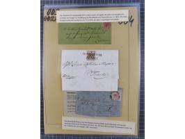 1850/54, 36 Briefe mit der ersten Ausgabe frankiert, dabei viele interessante Stempel und Verwendungen, Farb- und Mehrfachfra