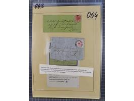 1850/54, 36 Briefe mit der ersten Ausgabe frankiert, dabei viele interessante Stempel und Verwendungen, Farb- und Mehrfachfra