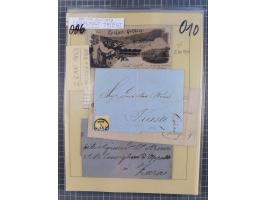 1850/54, 36 Briefe mit der ersten Ausgabe frankiert, dabei viele interessante Stempel und Verwendungen, Farb- und Mehrfachfra