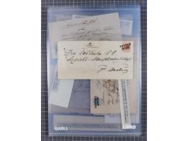 1850/54, 36 Briefe mit der ersten Ausgabe frankiert, dabei viele interessante Stempel und Verwendungen, Farb- und Mehrfachfra