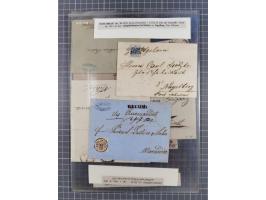 1850/54, 36 Briefe mit der ersten Ausgabe frankiert, dabei viele interessante Stempel und Verwendungen, Farb- und Mehrfachfra