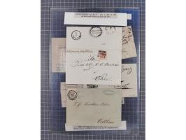 1850/54, 36 Briefe mit der ersten Ausgabe frankiert, dabei viele interessante Stempel und Verwendungen, Farb- und Mehrfachfra