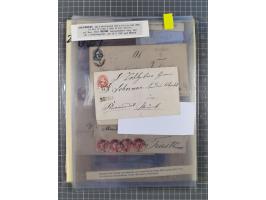 1858/64, interessante Partie mit 37 Briefen, viele bessere Frankaturen, Stempel, Auslandsbriefe und Drucksache, Farb- und Mis