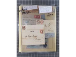 1858/64, interessante Partie mit 37 Briefen, viele bessere Frankaturen, Stempel, Auslandsbriefe und Drucksache, Farb- und Mis