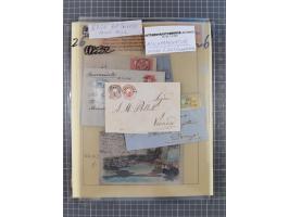 1858/64, interessante Partie mit 37 Briefen, viele bessere Frankaturen, Stempel, Auslandsbriefe und Drucksache, Farb- und Mis