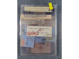 1858/64, interessante Partie mit 37 Briefen, viele bessere Frankaturen, Stempel, Auslandsbriefe und Drucksache, Farb- und Mis