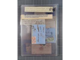 1858/64, interessante Partie mit 37 Briefen, viele bessere Frankaturen, Stempel, Auslandsbriefe und Drucksache, Farb- und Mis