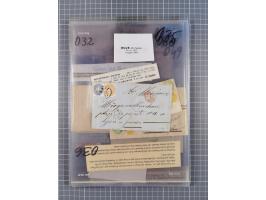 1858/64, interessante Partie mit 37 Briefen, viele bessere Frankaturen, Stempel, Auslandsbriefe und Drucksache, Farb- und Mis