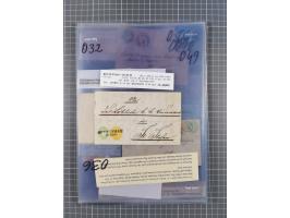 1858/64, interessante Partie mit 37 Briefen, viele bessere Frankaturen, Stempel, Auslandsbriefe und Drucksache, Farb- und Mis