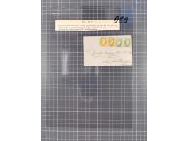 1867, Kaiser Franz Josef Ausgabe Briefsammlung mit 63 Briefen und Karten, bessere Stempel und Entwertungen, dabei 3-Farbfrank