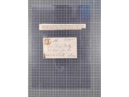 1867, Kaiser Franz Josef Ausgabe Briefsammlung mit 63 Briefen und Karten, bessere Stempel und Entwertungen, dabei 3-Farbfrank