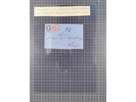 1867, Kaiser Franz Josef Ausgabe Briefsammlung mit 63 Briefen und Karten, bessere Stempel und Entwertungen, dabei 3-Farbfrank