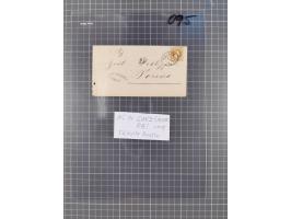 1867, Kaiser Franz Josef Ausgabe Briefsammlung mit 63 Briefen und Karten, bessere Stempel und Entwertungen, dabei 3-Farbfrank