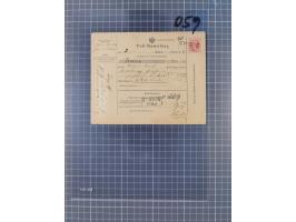 1867, Kaiser Franz Josef Ausgabe Briefsammlung mit 63 Briefen und Karten, bessere Stempel und Entwertungen, dabei 3-Farbfrank
