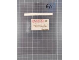 1867, Kaiser Franz Josef Ausgabe Briefsammlung mit 63 Briefen und Karten, bessere Stempel und Entwertungen, dabei 3-Farbfrank