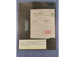 1867, Kaiser Franz Josef Ausgabe Briefsammlung mit 63 Briefen und Karten, bessere Stempel und Entwertungen, dabei 3-Farbfrank