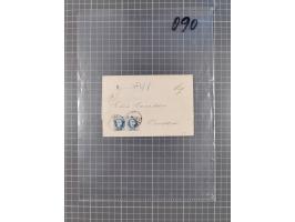 1867, Kaiser Franz Josef Ausgabe Briefsammlung mit 63 Briefen und Karten, bessere Stempel und Entwertungen, dabei 3-Farbfrank