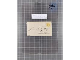 1867, Kaiser Franz Josef Ausgabe Briefsammlung mit 63 Briefen und Karten, bessere Stempel und Entwertungen, dabei 3-Farbfrank