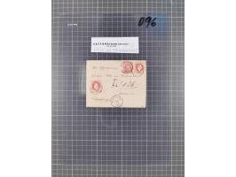 1867, Kaiser Franz Josef Ausgabe Briefsammlung mit 63 Briefen und Karten, bessere Stempel und Entwertungen, dabei 3-Farbfrank