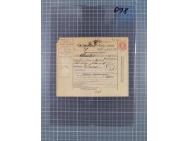 1867, Kaiser Franz Josef Ausgabe Briefsammlung mit 63 Briefen und Karten, bessere Stempel und Entwertungen, dabei 3-Farbfrank