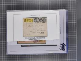 1883, Doppeladler-Ausgabe Briefsammlung mit 43 Briefen und Karten, viele bessere Frankaturen, Auslandsbriefe, Einschreiben, M