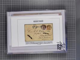 1883, Doppeladler-Ausgabe Briefsammlung mit 43 Briefen und Karten, viele bessere Frankaturen, Auslandsbriefe, Einschreiben, M