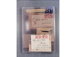 1883, Doppeladler-Ausgabe Briefsammlung mit 43 Briefen und Karten, viele bessere Frankaturen, Auslandsbriefe, Einschreiben, M