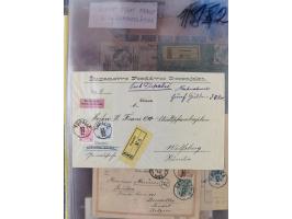 1890/1901, Kronenwährung-Ausgabe Briefsammlung mit 29 Briefen und Karten, viele bessere Frankaturen, Mehrfach- und Mischfrank