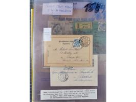 1890/1901, Kronenwährung-Ausgabe Briefsammlung mit 29 Briefen und Karten, viele bessere Frankaturen, Mehrfach- und Mischfrank