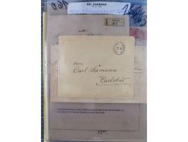 1890/1901, Kronenwährung-Ausgabe Briefsammlung mit 29 Briefen und Karten, viele bessere Frankaturen, Mehrfach- und Mischfrank