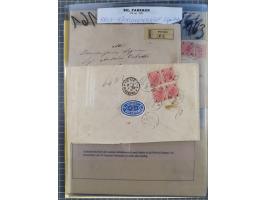 1890/1901, Kronenwährung-Ausgabe Briefsammlung mit 29 Briefen und Karten, viele bessere Frankaturen, Mehrfach- und Mischfrank