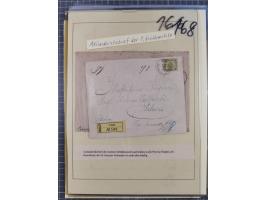 1890/1901, Kronenwährung-Ausgabe Briefsammlung mit 29 Briefen und Karten, viele bessere Frankaturen, Mehrfach- und Mischfrank