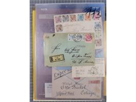 1890/1901, Kronenwährung-Ausgabe Briefsammlung mit 29 Briefen und Karten, viele bessere Frankaturen, Mehrfach- und Mischfrank