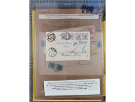 1890/1901, Kronenwährung-Ausgabe Briefsammlung mit 29 Briefen und Karten, viele bessere Frankaturen, Mehrfach- und Mischfrank