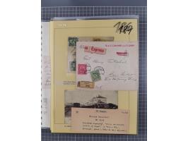 1833/1915 (ca.), postfrische/ungebrauchte und gestempelte Sammlung mit 47 Briefen und Karten, Schwerpunkt Feldpost und später