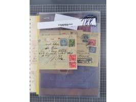 1833/1915 (ca.), postfrische/ungebrauchte und gestempelte Sammlung mit 47 Briefen und Karten, Schwerpunkt Feldpost und später