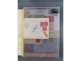 1833/1915 (ca.), postfrische/ungebrauchte und gestempelte Sammlung mit 47 Briefen und Karten, Schwerpunkt Feldpost und später