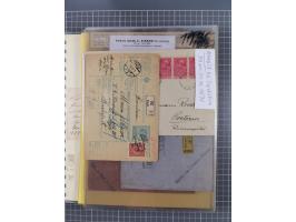 1833/1915 (ca.), postfrische/ungebrauchte und gestempelte Sammlung mit 47 Briefen und Karten, Schwerpunkt Feldpost und später