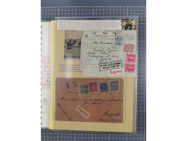 1833/1915 (ca.), postfrische/ungebrauchte und gestempelte Sammlung mit 47 Briefen und Karten, Schwerpunkt Feldpost und später