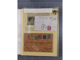 1833/1915 (ca.), postfrische/ungebrauchte und gestempelte Sammlung mit 47 Briefen und Karten, Schwerpunkt Feldpost und später