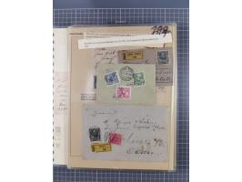 1833/1915 (ca.), postfrische/ungebrauchte und gestempelte Sammlung mit 47 Briefen und Karten, Schwerpunkt Feldpost und später