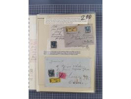 1833/1915 (ca.), postfrische/ungebrauchte und gestempelte Sammlung mit 47 Briefen und Karten, Schwerpunkt Feldpost und später